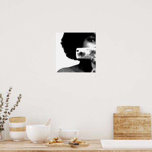 Afro Artist Poster (Keuken)