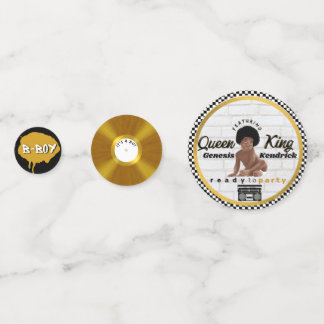 Afro Baby Boy 90's Hip Hop Retro Baby shower Confetti