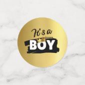 Afro Baby Boy 90's Hip Hop Retro Baby shower Confetti (Kleine voorkant)