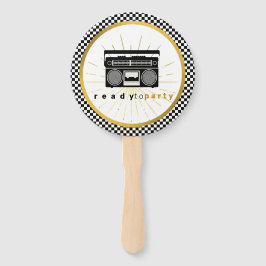 Afro Baby Boy 90's Hip Hop Retro Baby shower Handwaaier