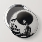 afro badges  ronde button 4,0 cm (Voorkant /achterkant)