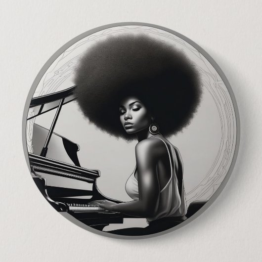 afro badges  ronde button 4,0 cm (Voorkant)