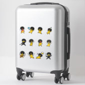 Afro Banaan Retro Emoji Sticker Pack (Koffer)