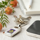 Afro Beauty vieren Sleutelhanger (Zijkant)