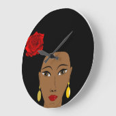 Afro Beauty Wall klok (Hoek)