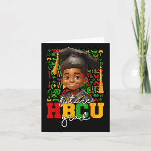 Afro Black Boy College Afstuderen Toekomstige HBCU Kaart