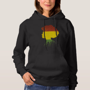 Afro Black Girl African American Roots Diva Hoodie
