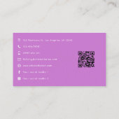 Afro Black Woman Empowerment Leiderschap Kunst Visitekaartje (Achterkant)