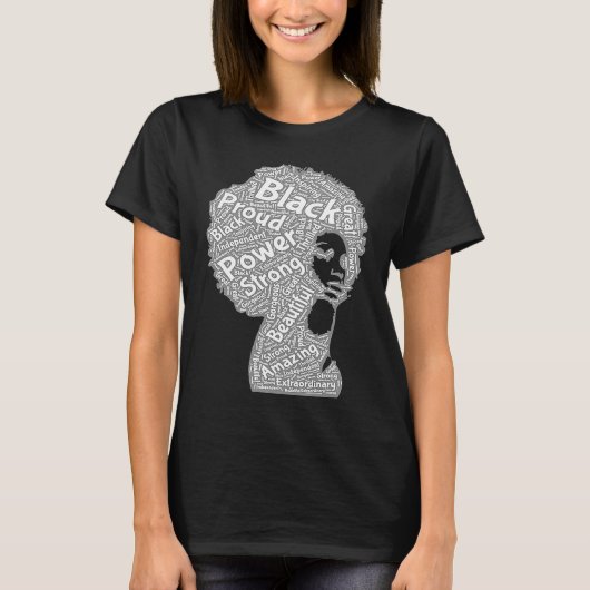 Afro black women Afro Melanin Queen T-shirt (Voorkant)