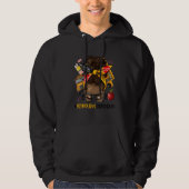 Afro Black Women School Bus Driver Life First Day  Hoodie (Voorkant)