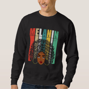 Afro Blm Black Women Girls Melanin T, Afrikaanse A Trui