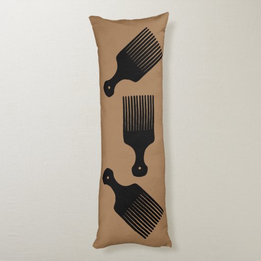 Afro Blowout Lichaamskussen (Achterkant (Verticaal))