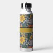Afro Bohemian Floral monogram Water Bottle Waterfles (Links)