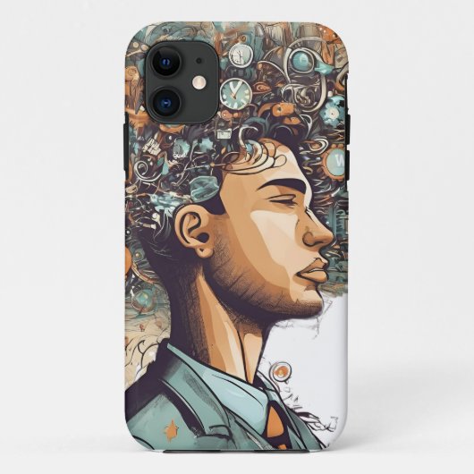 Afro Boho Queen - kleurrijke artistieke Case-Mate iPhone Case (Achterkant)