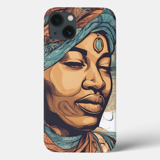 Afro Boho Queen - kleurrijke artistieke Case-Mate iPhone Case (Achterkant)