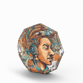 Afro Boho Queen - kleurrijke artistieke Fotoblokken (Rechts)