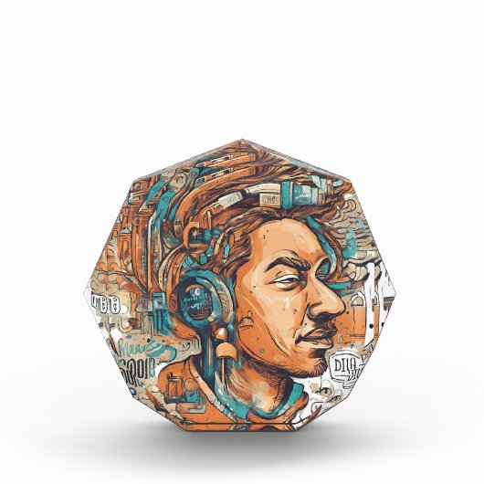 Afro Boho Queen - kleurrijke artistieke Fotoblokken (Voorkant)