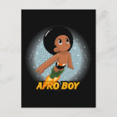 Afro Boy Briefkaart (Voorkant)