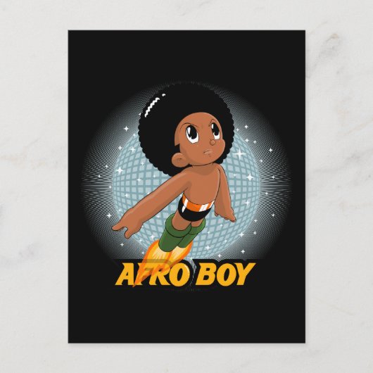 Afro Boy Briefkaart (Voorkant)