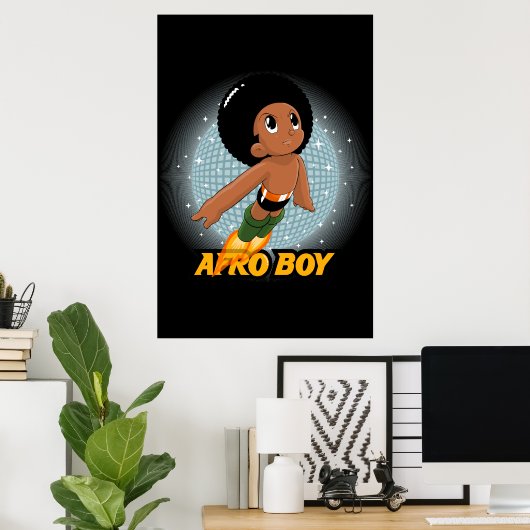 Afro Boy Poster (Thuiskantoor)