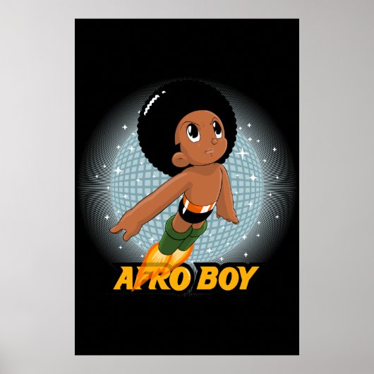 Afro Boy Poster (Voorkant)