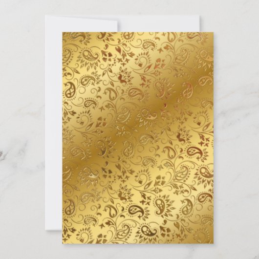 Afro Boy Rood Goud Kerst Baby shower Kaart (Achterkant)