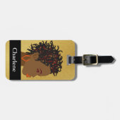 Afro Braids Twists Bagagelabel (Voorkant horizontaal)