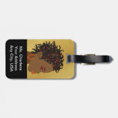 Afro Braids Twists Bagagelabel (Achterkant horizontaal)