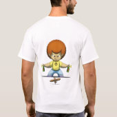 Afro Bug Hunter Cartoon Spray Design. T-shirt (Achterkant)