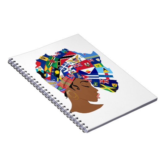 Afro Caribbean Queen Notitieboek (Rechterzijde)