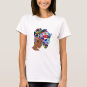 Afro Caribbean Queen T-shirt (Voorkant)