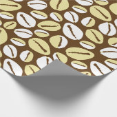 Afro-Caribische Cowrie Shells Patroon Cadeaupapier (Hoek)