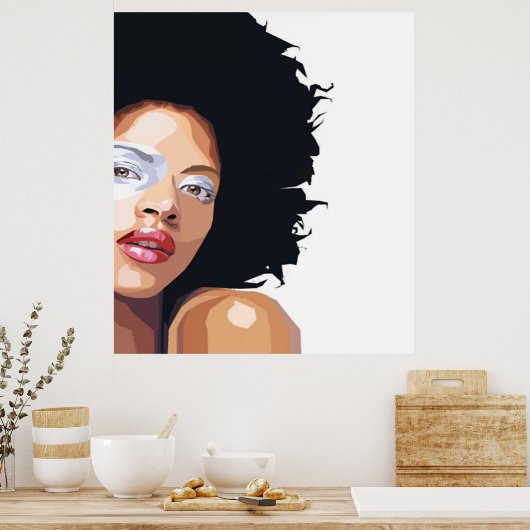 Afro-centrisch Poster (Keuken)