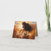 Afro-centrische moederzwangerschap bedankkaart (Voorkant)