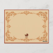 Afro-Centrische Vrouw Zwangerschap Felicitaties Briefkaart (Achterkant)