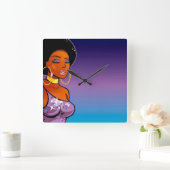 Afro-centrische wandklok (Huis)