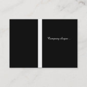 Afro-chemische illustratie van natuurlijk haar visitekaartje (Achterkant)