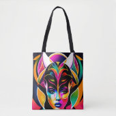 Afro-Chic-Tas Tote Bag (Voorkant)