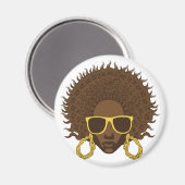 Afro Cool Magneet (Voorkant / Achterkant)