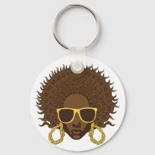 Afro Cool Sleutelhanger