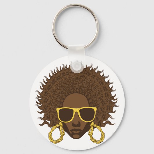 Afro Cool Sleutelhanger (Voorkant)