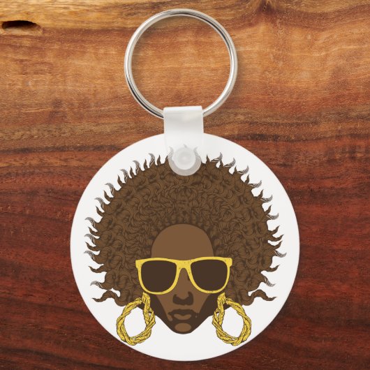 Afro Cool Sleutelhanger (Voorkant)