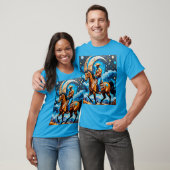 Afro Cowboy onder sterren T-shirt (Unisex)
