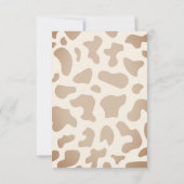 Afro Cowgirl Western Girl Ranch Cactus Baby shower Bedankkaart (Achterkant)