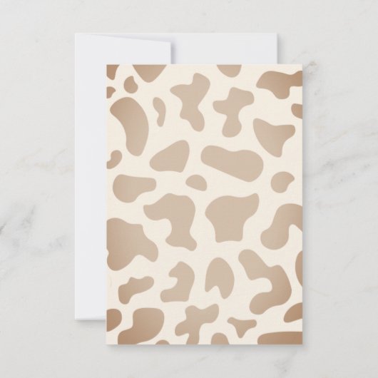 Afro Cowgirl Western Girl Ranch Cactus Baby shower Bedankkaart (Achterkant)