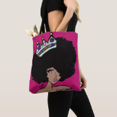 Afro Crown Canvas Bag Tote Bag (Dichtbij)