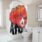 Afro Crush Douchegordijn (In situ)