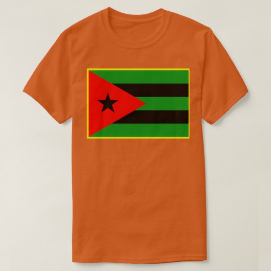 Afro Cuban Flag T-shirt (Design voorkant)