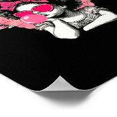 Afro Cupido Met Zonnebril Die Bubble Gum Blaast Va Poster (Hoek)