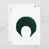 Afro Cyan Het museum Zazzle geschenken Briefkaart (Voorkant / Achterkant)
